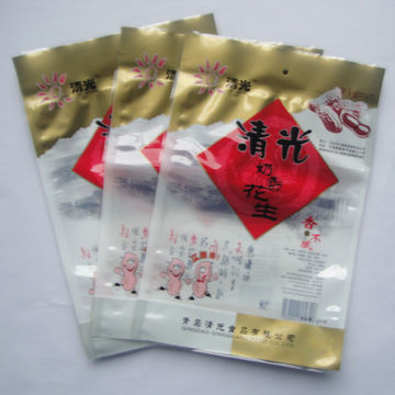 Plastic Packaging Bag with Window, Printing and Lamination, Used for Dry Food