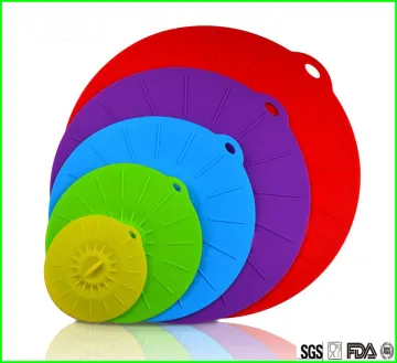 Fashion Durable Suction Silicone Lids Set