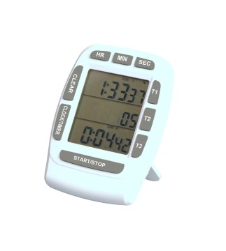 Digital Timer Large LCD 3 Channel Digital Timer, Kitchen Timer, Count Down/up Timer