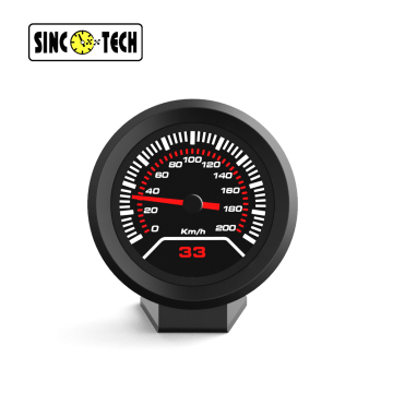 SincoTech 6-in-1 Universal Digital Touch Instrument Cluster with GPS Speedometer and Race Features