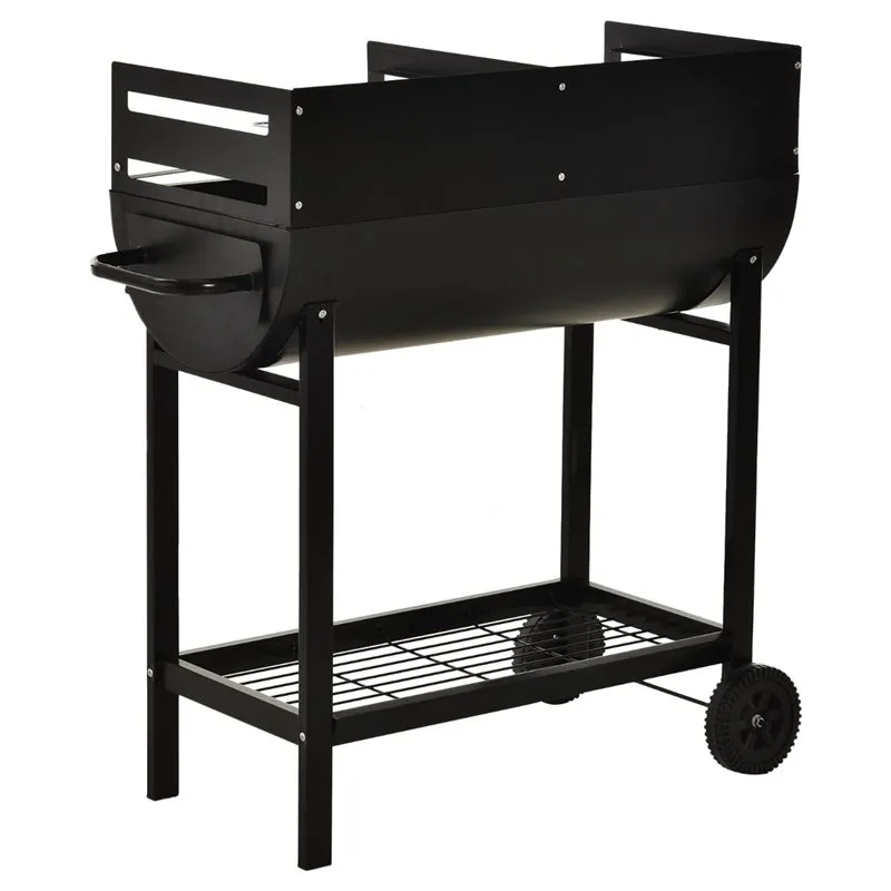 Double grill charcoal oven
