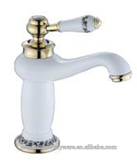 ceramic white basin faucet old style 2106