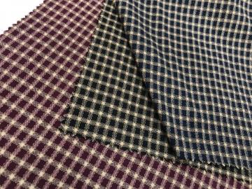 T/C Oxford Woven Yarn-dyed Dobby Plaid Fabric