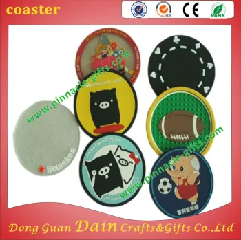 personalize custom character circular cup mat coast for promotion