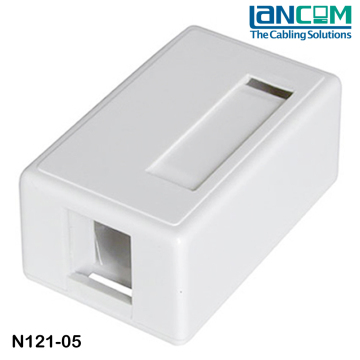 Lancom RoHS,UL,cUL,VDE Approval high quality single port RJ45 cat6 surface mount junction box