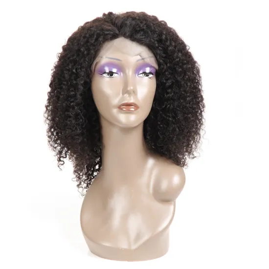 Transparent Lace Brazilian Afro Curly Hair Wig Lace Front Full Lace Short Afro Kinky Human Hair Wig