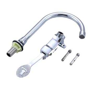 304 Stainless Steel Contactless Foot Switch Faucet for Laboratories and Public Places