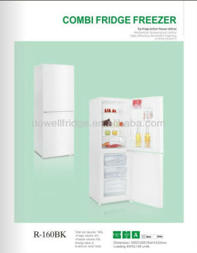 160L combi fridge freezer