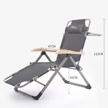 Modern Zero Gravity Folding Chair with Footrest for Outdoor Use