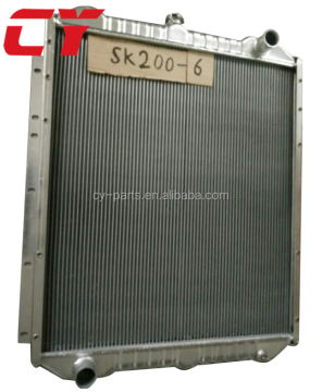 SK200-6 Diesel Engine Radiator for Excavator