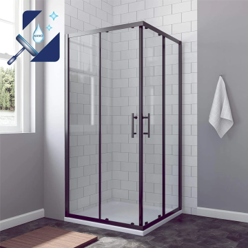 2 Sides Corner Aluminum Frame Sliding Glass Shower Enclosure