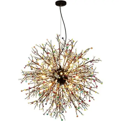 Colorful Beads Chandelier American Design For Living Room