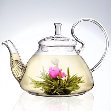 Théière en verre résistant à la chaleur à chaud avec passoire - 400 ml à 1000 ml