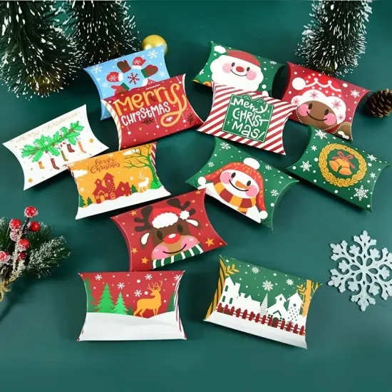 Christmas Pillow Shaped Candy Box