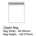 Zipper plastic zakje machine machine