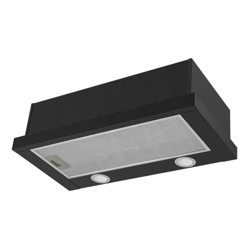 Factory price Pull Out Range Hood Built in Under Cabinet 60cm width Telescopic Sliding Type Cooker Hood