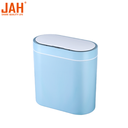 JAH 8L Plastic Oval Waterproof Sensor Trash Bin