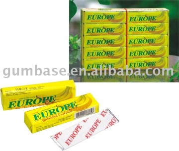 Banana chewing gum