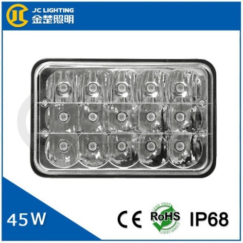 45w 24v 12v led driving lights, 45w offroad led spot light, led driving light 45w for kenworth trucks