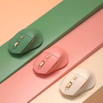 Cute Dual-Mode Mini Portable Silent Rechargeable Wireless Gaming Mouse with 2.4G USB
