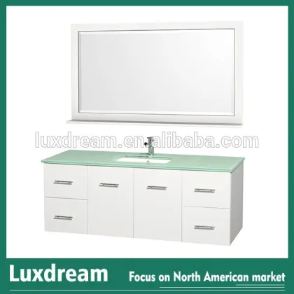 Bathroom Vanity Set- Espresso, Single Mirror, Phoenix Stone Top