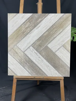 Golden Design Polished Glazed 600x600mm Porcelain Tiles with Golden Lines - Golden Sands