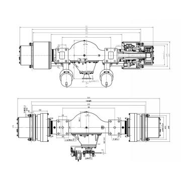 14-16t Asse di guida del carrello elevatore