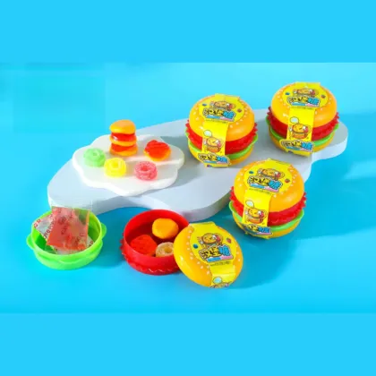 Burger Gummy – Mini Burger Shape, Multi-Layer Texture – Fun & Delicious Creative Candy