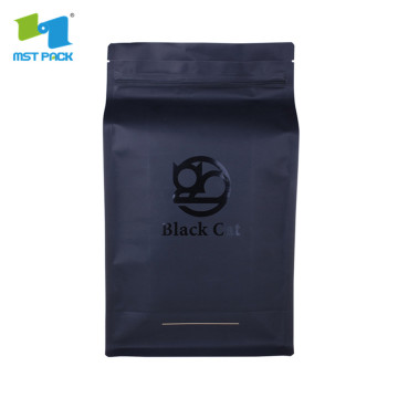 Flat Bottom Box Bags Pouch For Coffee Tea Food