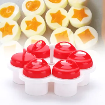 1 Set/6Pcs Portable Egg Poachers Egg Tools Non-stick Silicone Eggs Cup Creative Kitchen Accessories