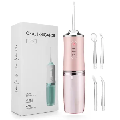 Professional Rechargeable Water Flosser: 3-Speed Dental Irrigator for Waterproof Deep Cleaning