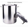 Stainless steel construction stockpot cookware