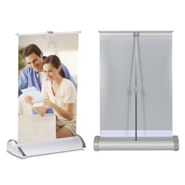 Mini Desktop Roll Up Banner Stand - A3 A4 Table Top Display