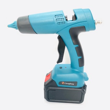 Display digitale da 21 V Pistola per colla a caldo a fusione cordless: potenza ricaricabile della batteria al litio, strumenti di riparazione dell'innesto portatile e pistola di calore