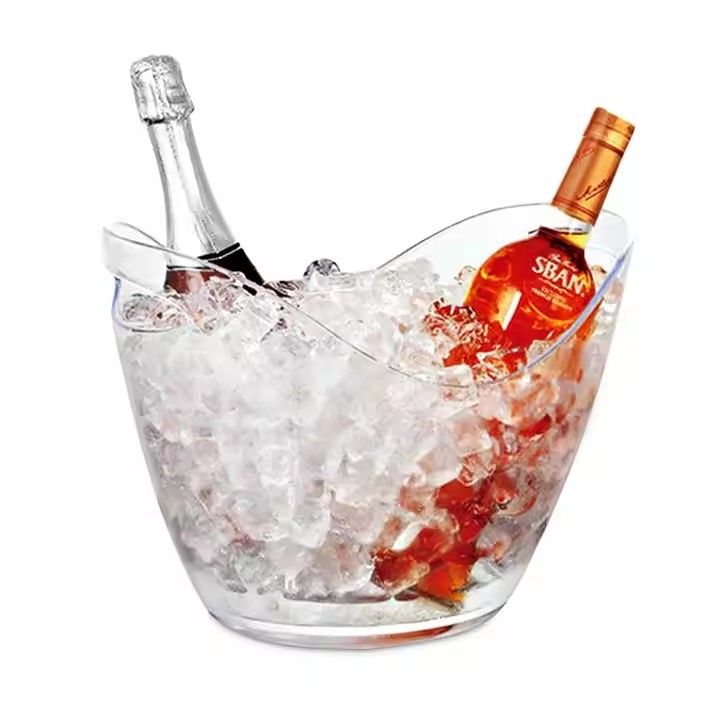 Clear Plastic Ice Bucket (1)