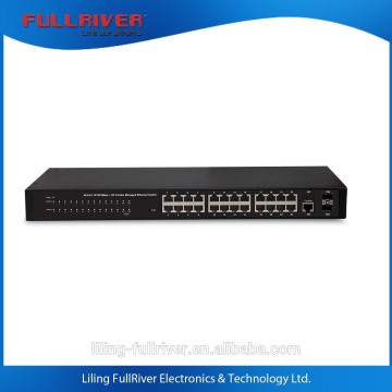 24 Port 10/100Mbps+2G Combo Managed Ethernet Switch micro switch