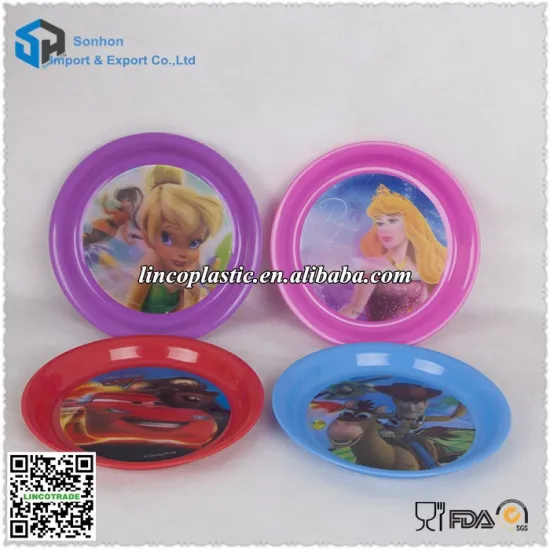Good Quality Plastic Round 3D Lenticular Dish