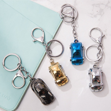 Mini model custom charm metal key ring chain