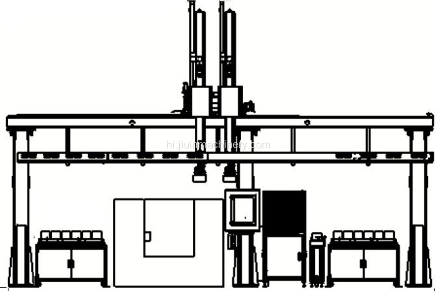 5-अक्ष स्वचालित गैन्ट्री लोडर खराद के लिए
