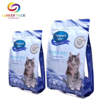 Feuchtigkeitsbeständige wiederverschließbare Tierfutterverpackung mit Zipepr