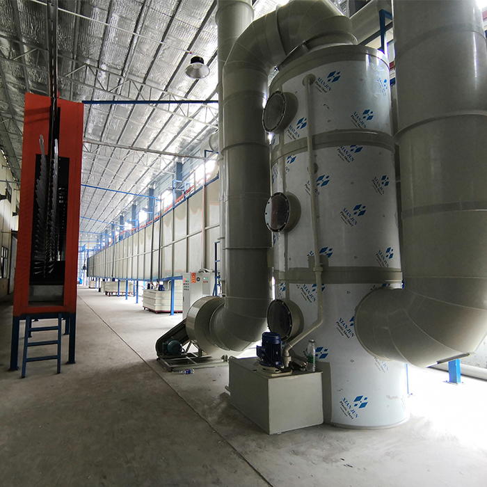 spray painting prodution line