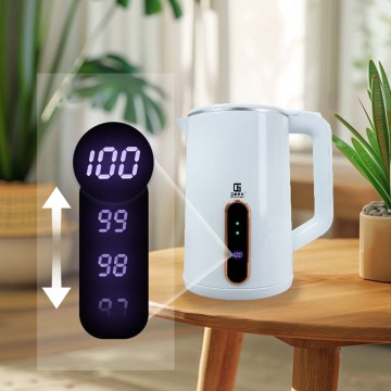 1500W Smart Touch Stainless Steel Electric Kettle - 1.5L Hidden Heating