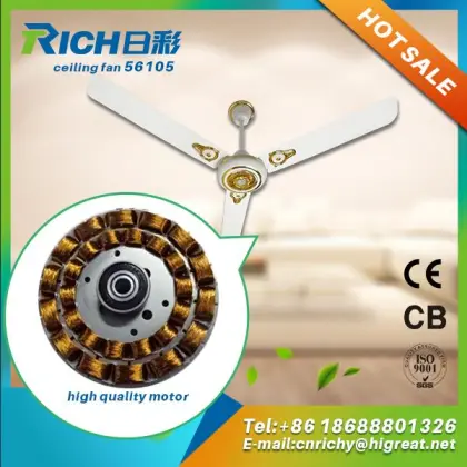 China Supplier Chinese Electrical Ceiling Fan with Light