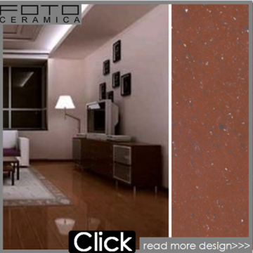 India Red Polished Double Loading Porcelain Floor Tile (HB6219)
