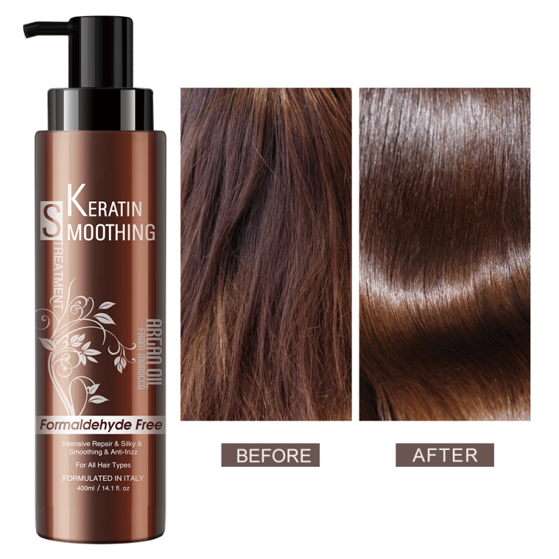 Bingo Free Sample No Formaldehyde Natural Keratin Repair Curly Frizzy Adding Brilliant Hair Straightening Treatment