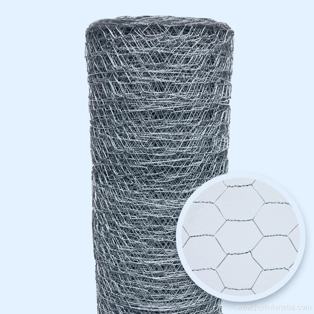 Galvanized Chicken Wire Hex Poultry Netting Roll Fencing