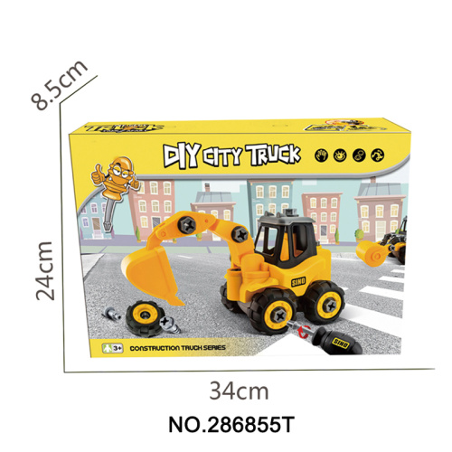 Presentes de brinquedos de caminhão de montagem DIY para meninos