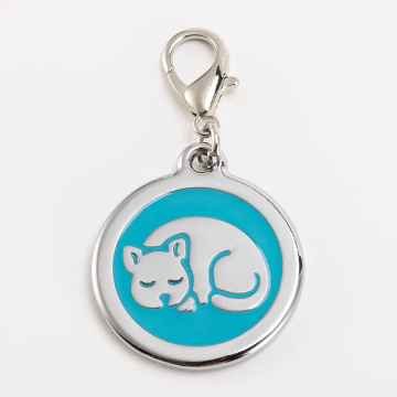ขายส่งปลอกคอสัตว์เลี้ยงที่กำหนดเองพร้อมโลโก้ id charms จี้