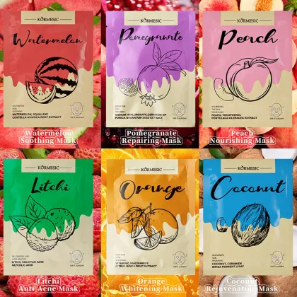 Natural Organic Skincare: Fruit Blend Sheet Facial Mask