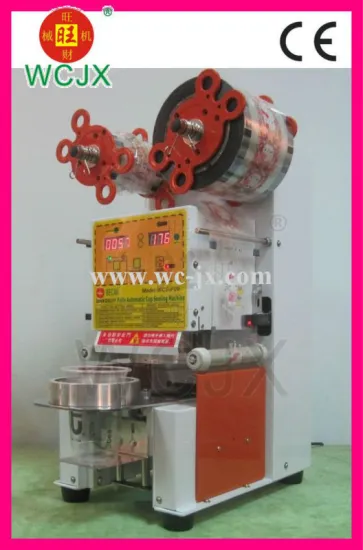 top quality high performance WCS-F99-AAA milkshake cup sealing machine